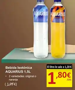SPAR AQUARIUS Bebida Isotónica oferta