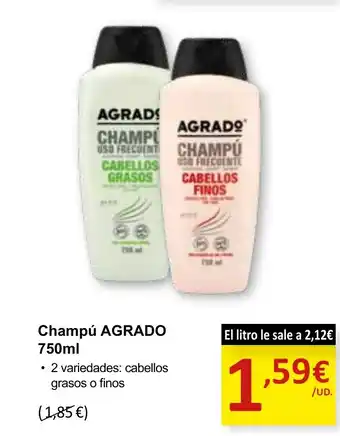 SPAR AGRADO Champú oferta
