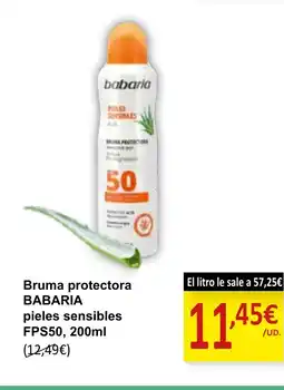 SPAR BABARIA Bruma protectora oferta