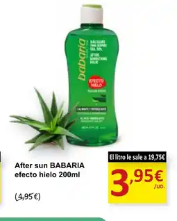 SPAR BABARIA After sun efecto hielo oferta