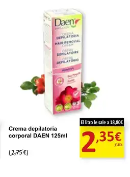 SPAR DAEN Crema depilatoria corporal oferta