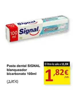 SPAR SIGNAL Pasta dental blanqueador bicarbonato oferta