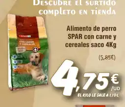 SPAR SPAR Alimento de perro con carne y cereales saco oferta