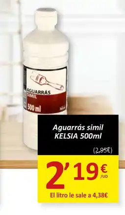 SPAR KELSIA Aguarrás simil oferta
