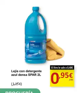 SPAR SPAR Lejía con detergente azul densa oferta