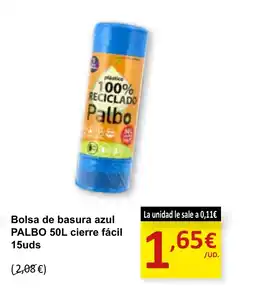SPAR PALBO Bolsa de basura azul oferta