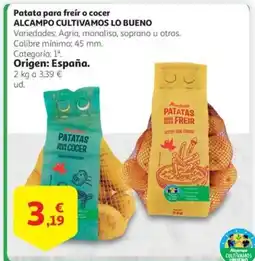 Alcampo Patata para freír o cocer oferta
