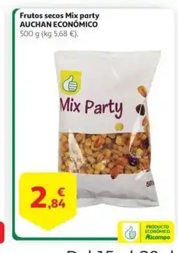 Alcampo AUCHAN ECONÓMICO Frutos secos Mix party oferta