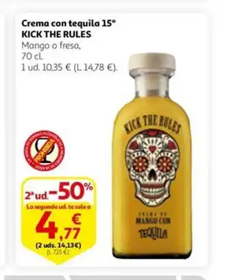 Alcampo KICK THE RULES Crema con tequila 15º oferta