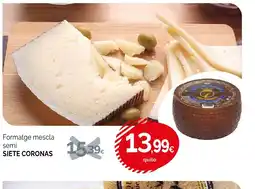 Condis SIETE CORONAS Formatge mescla semi oferta