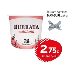 Condis MAS GURI Burrata catalana oferta