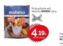 Condis MAHESO Pit de pollastre estil Kentucky oferta