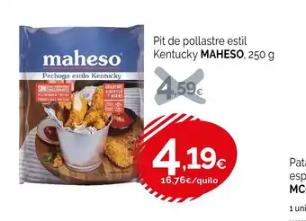 Condis MAHESO Pit de pollastre estil Kentucky oferta