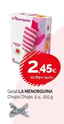 Condis LA MENORQUINA Gelat Chupa Chups oferta