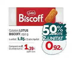 Condis LOTUS BISCOFF Galetes oferta
