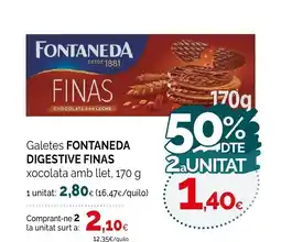 Condis FONTANEDA DIGESTIVE FINAS Galetes oferta