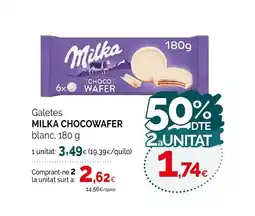 Condis MILKA CHOWAFER Galetes oferta