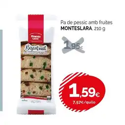 Condis MONTESLARA Pa de pessic amb fruites oferta