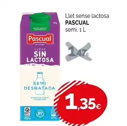 Condis PASCUAL Llet sense lactosa oferta