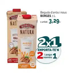 Condis BORGES Beguda d'arròs i nous oferta