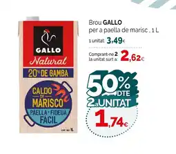 Condis GALLO Brou per a paella de marisc oferta