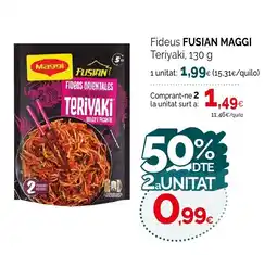 Condis FUSION MAGGI Fideus Teriyaki oferta
