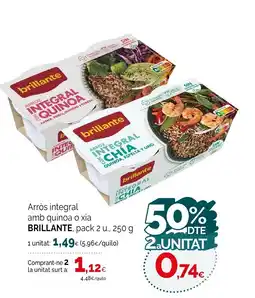 Condis BRILLANTE Arròs integral amb quinoa o xia oferta