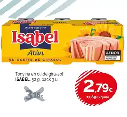 Condis ISABEL Tonyina en oli de gira-sol oferta