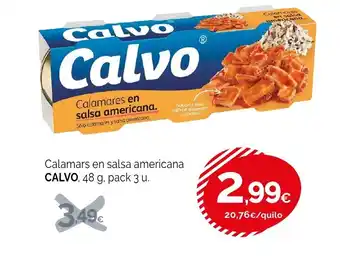 Condis CALVO Calamars en salsa americana oferta