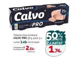 Condis CALVO +PRO Tonyina clara al natural oferta