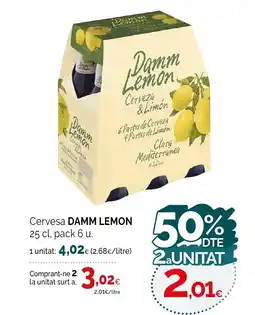 Condis DAMM LEMON Cervesa oferta