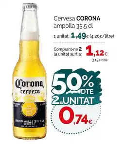 Condis CORONA Cervesa ampolla oferta