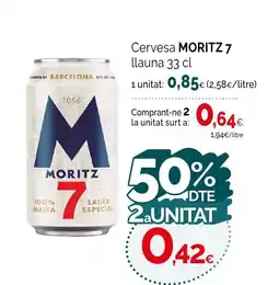 Condis MORITZ 7 Cervesa oferta