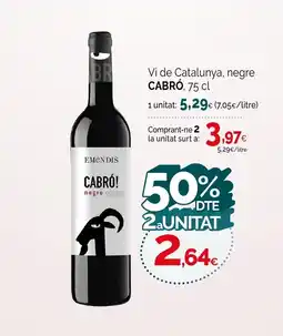 Condis CABRÓ Vi de Catalunya, negre oferta