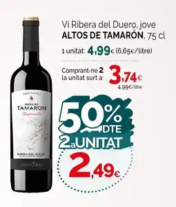 Condis ALTOS DE TAMARÓN Vi Ribera del Duero, jove oferta