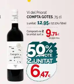 Condis COMPTA GOTES Vi del Priorat oferta