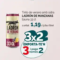 Condis LADRÓN DE MANZANAS Tinto de verano amb sidra oferta