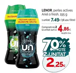 Condis LENOR perles actives Ariel o fresh oferta