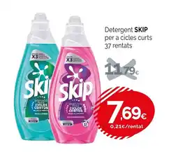 Condis SKIP Detergent per a cicles curts oferta