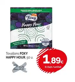 Condis FOXY HAPPY HOUR Tovallons oferta