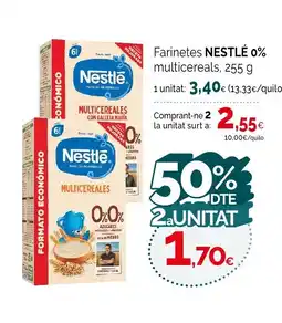 Condis NESTLÉ Farinete 0% multicereals oferta