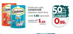 Condis CATISFACTION Snacks per a gats oferta