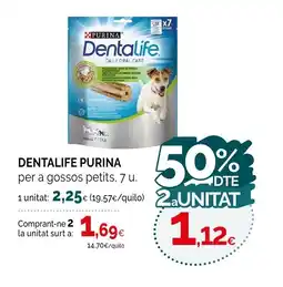 Condis DENTALIFE PURINA per a gossos petits oferta