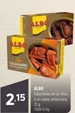 Coviran ALBO Calamares en su tinta o en salsa americana oferta
