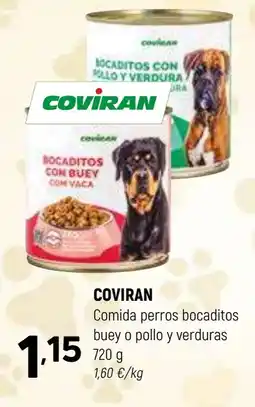 Coviran COVIRAN Comida perros bocaditos buey o pollo y verduras oferta