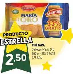 Coviran CUÉTARA Galletas María Oro oferta