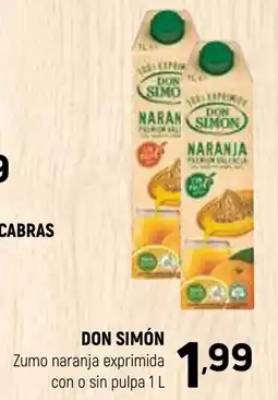 Coviran DON SIMÓN Zumo naranja exprimida con o sin pulpa oferta