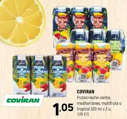 Coviran COVIRAN Frutas+leche caribe, mediterráneo, multifruta o tropical oferta