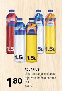 Coviran AQUARIUS Limón, naranja, melocotón rojo, zero limón o naranja oferta