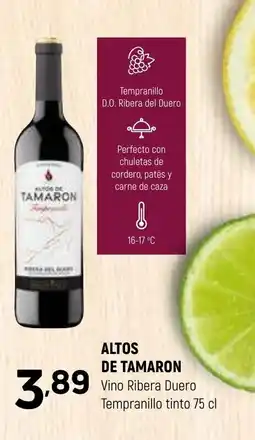 Coviran ALTOS DE TAMARON Vino Ribera Duero Tempranillo tinto oferta